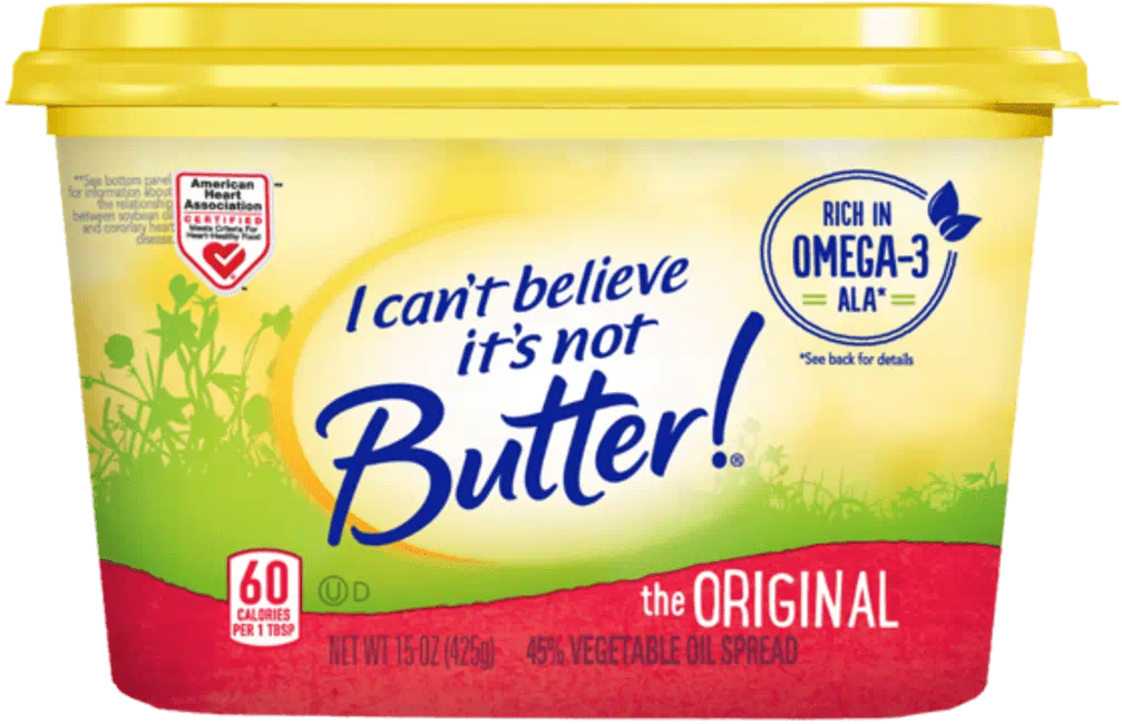 I can't believe it's not butter pack shot 